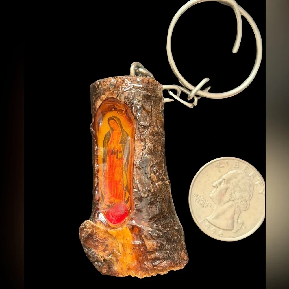 Handcrafted Wooden Keychain B7